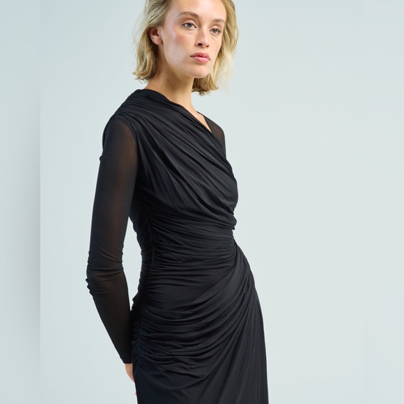 Zimmermann Elegant Black Long Sleeve Dress